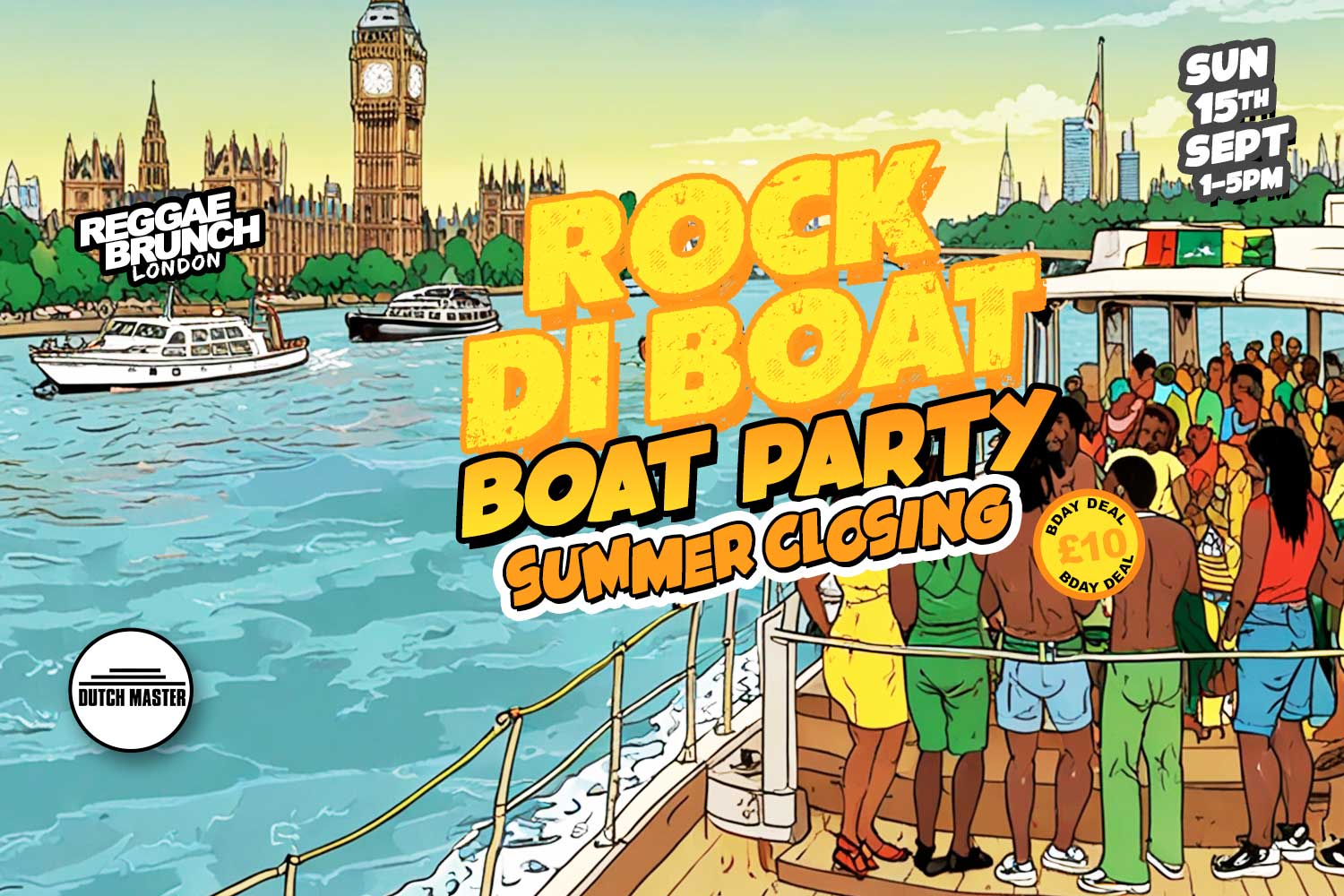 Sun, 15 Sept | Rock di boat Summer Closing