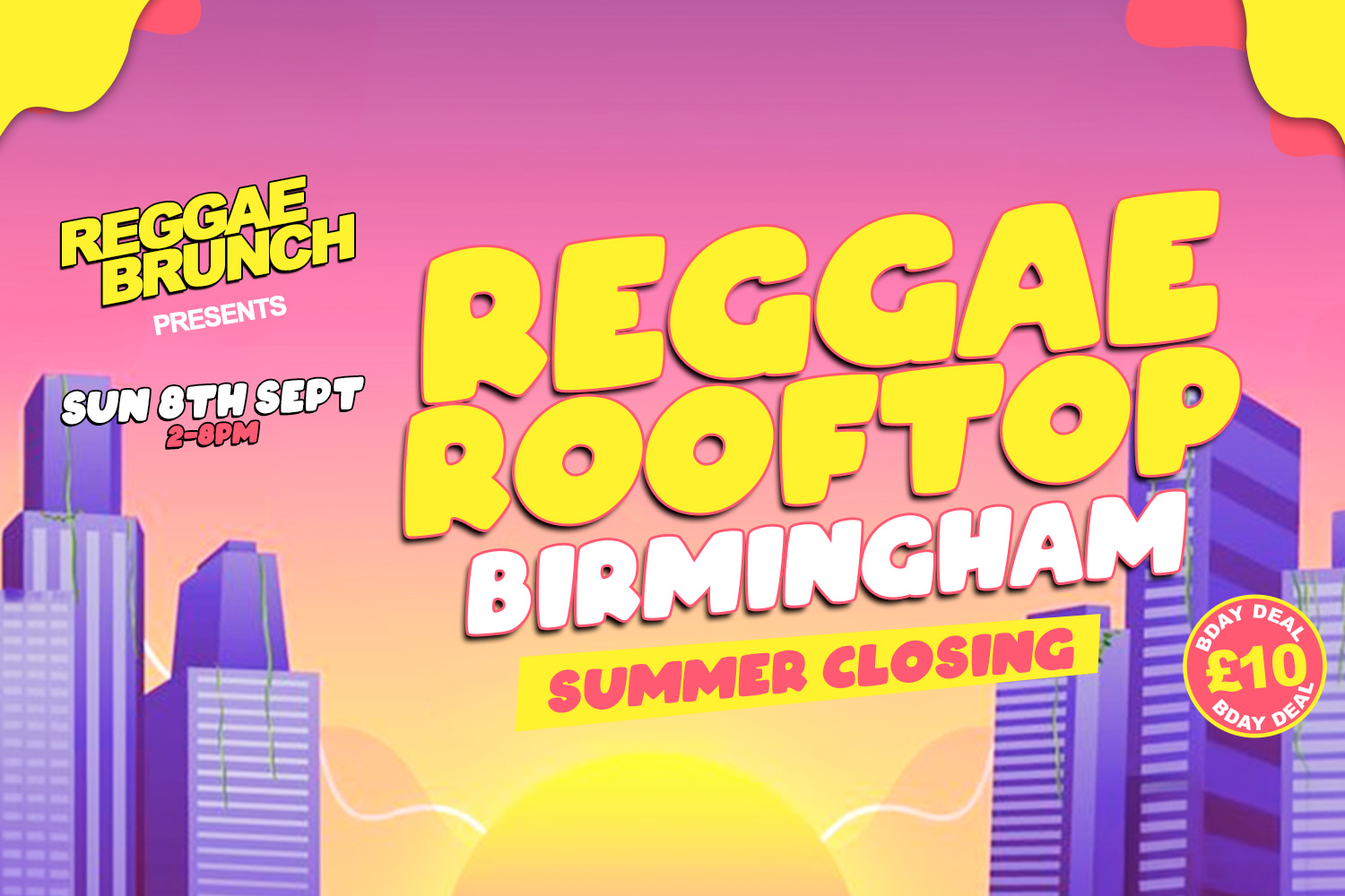 Sun, 8 Sept | Reggae Rooftop BHAM